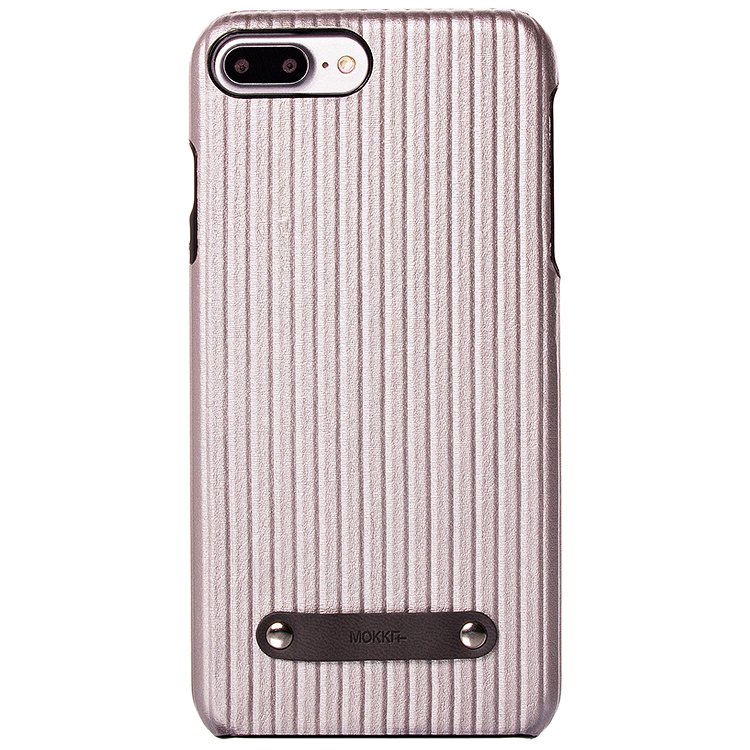 

Чехол-накладка Mokka The Traveller series для смартфона Apple iPhone 7 Plus/8 Plus, серебристый/темно-серый (75998)