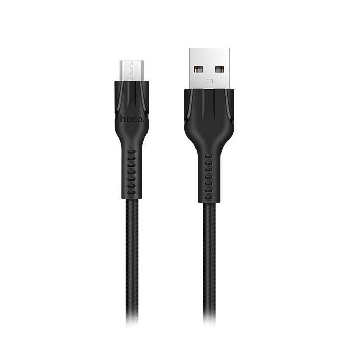 

Кабель USB-micro USB, HOCO, 1.2m, чёрный, U31 Benay для HTC/Samsung, Черный