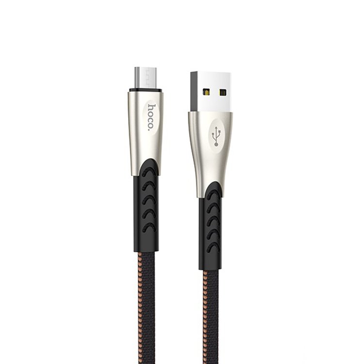 

Кабель USB-micro USB, HOCO, 1.2m, чёрный, Superior speed для HTC/Samsung (U48), Черный