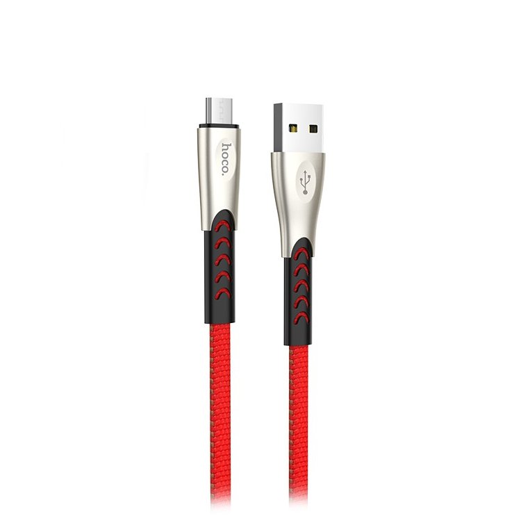 

Кабель USB-micro USB, HOCO, 1.2m, красный, Superior speed для HTC/Samsung (U48)
