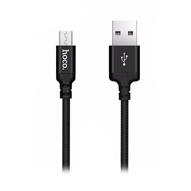 

Кабель USB-micro USB, HOCO, 1m, чёрный, Times Speed для HTC/Samsung (X14), Черный, X14