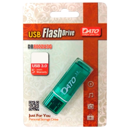 

Флешка 64Gb USB 3.0 Dato DB8002U3, зеленый (DB8002U3G-64G), DB8002U3