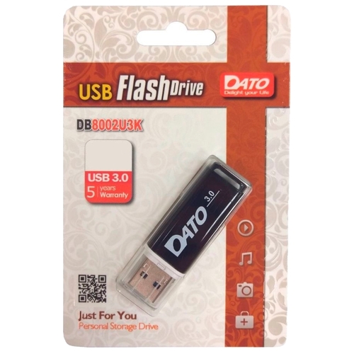 Флешка 64Gb USB 30 Dato DB8002U3 черный DB8002U3K-64G 570₽