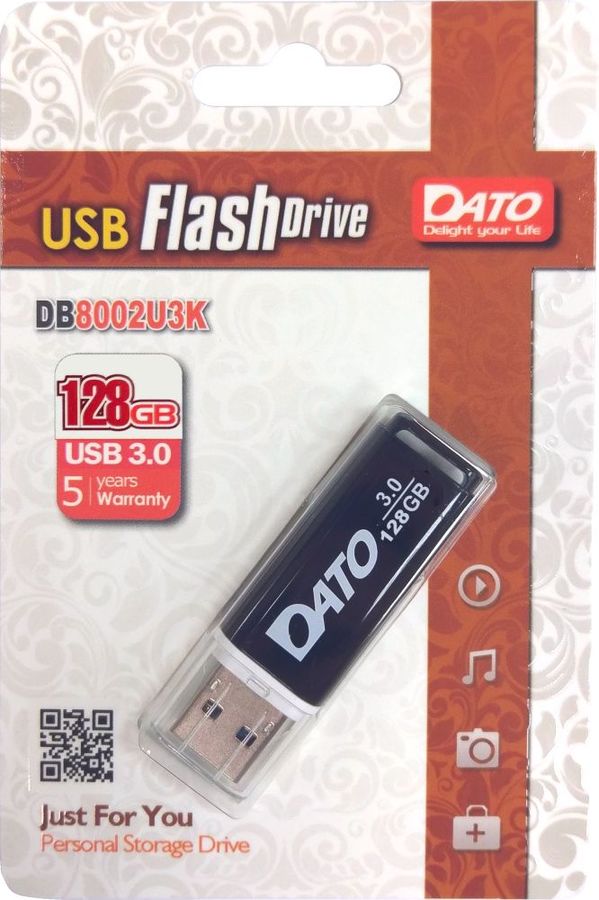 

Флешка 128Gb USB 3.0 Dato DB8002U3, черный (DB8002U3K-128G), DB8002U3