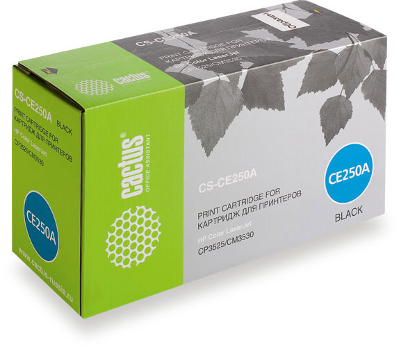 

Картридж лазерный Cactus CS-CE250A (CE250A), черный, 5000 страниц, совместимый для Color LaserJet CM3530 / CM3530fs / CM3525dn / CM3525n / CP3525x