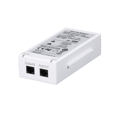 PoE-инжектор DAHUA PFT1200, Hi-PoE 60W для питания поворотных камер