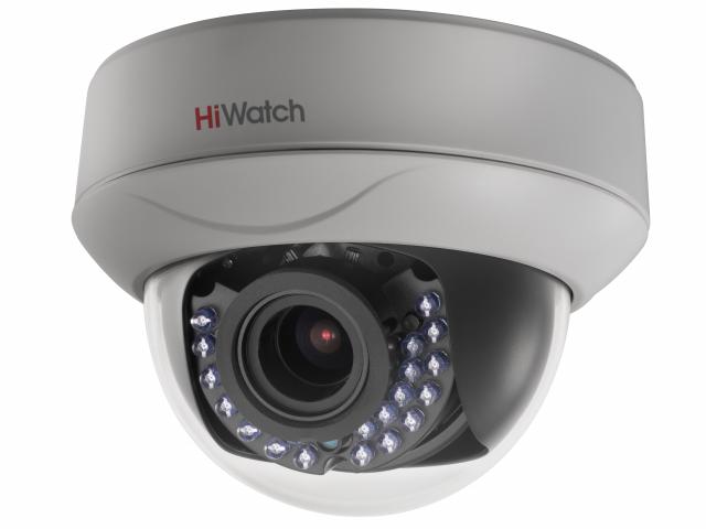 Камера HD-TVI HiWatch DS-T207P внутренняя, купольная