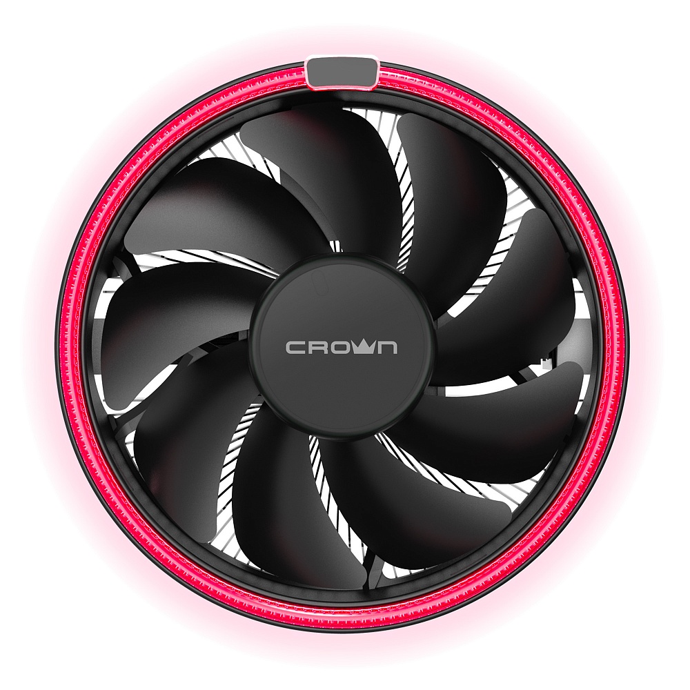

Кулер для процессора CROWN CM-1150PWM для Socket 115x/775/AM4/AM2+/AM3/AM3+/FM1/FM2/FM2+/AM2, 105мм, 1800rpm, 26.3 дБ, 115W, 4-pin PWM, Al, Red LED (CM-1150PWM), CM-1150PWM