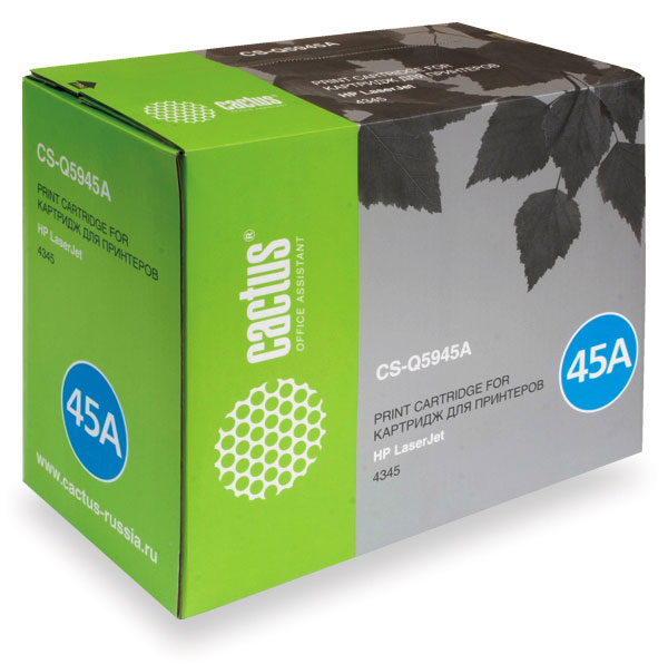 

Картридж лазерный Cactus CS-Q5945A (Q5945A), совместимый для LaserJet 4345/4345MFP