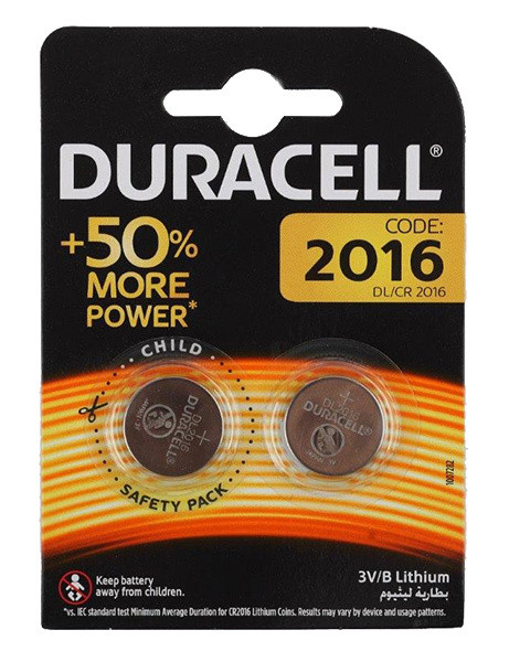 

Батарейка Duracell DL/CR2016, CR2016, 3V, 2 шт