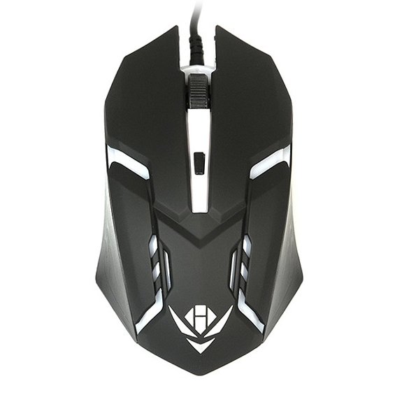 

Мышь проводная Nakatomi MOG-03U, 1600dpi, оптическая светодиодная, USB, черный (MOG-03U), MOG-03U