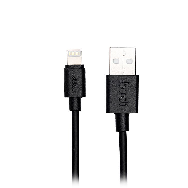 

Кабель USB-Lightning, Budi, 1.2m, чёрный (M8J023), Черный