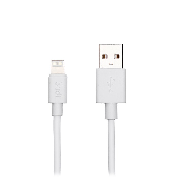

Кабель USB -Lightning, Budi, 1.2m, белый, mini (M8J023)