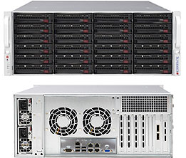 Серверная платформа SuperMicro 6049P-E1CR24L, 2xSocket3647, 16xDDR4, 24x3.5 HDD HS, Redundant 2x1200 Вт 4U (SSG-6049P-E1CR24L)