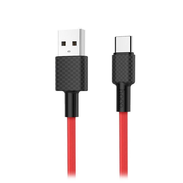 

Кабель USB-USB Type-C, 3A, 1м, красный HOCO Superior style X29 (6957531089780), X29