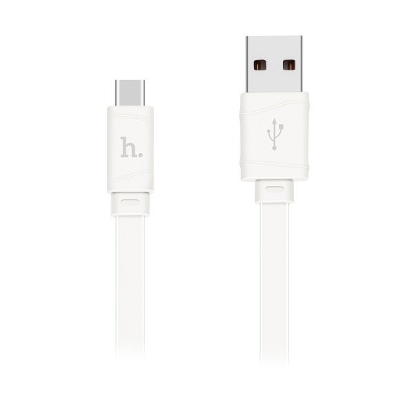 

Кабель USB(Am)-USB Type-C(m), 1 м, белый, HOCO Bamboo X5 (6957531042709), X5