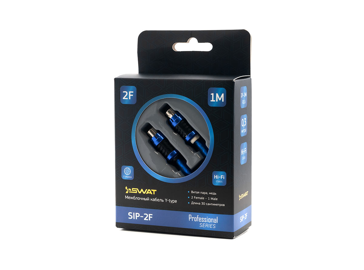 

Кабель RCA SWAT SIP-2F, 30 см (SWAT SIP-2F), SIP-2F