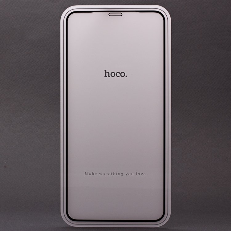 

Защитное стекло Hoco Shatterproof edges HD для смартфона Apple iPhone XS Max 2.5D Full Screen, с черной рамкой (95189)