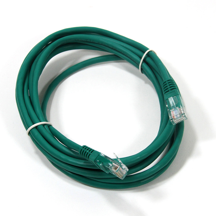 Патч-корд UTP кат.5e, 5м, RJ45-RJ45, зеленый, Aopen (ANP511_5M_G)