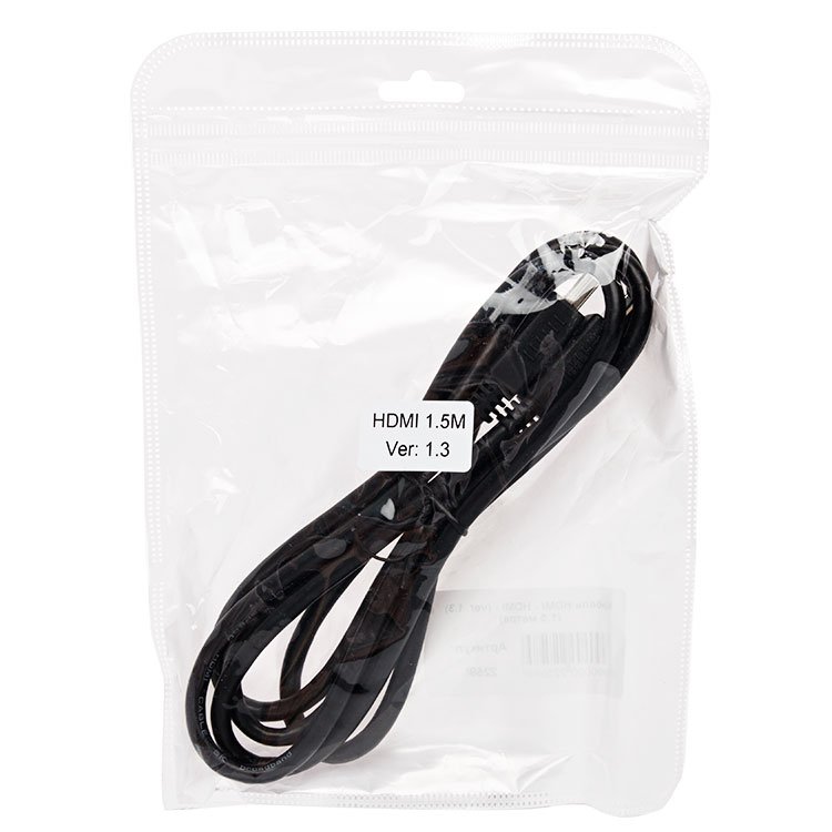 

Кабель HDMI-HDMI 1.3, 1.5m, черный