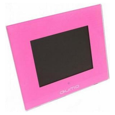 Цифровая фоторамка 8" QUMO PhotoLife QS800.01 (розовый акрил + дерево)