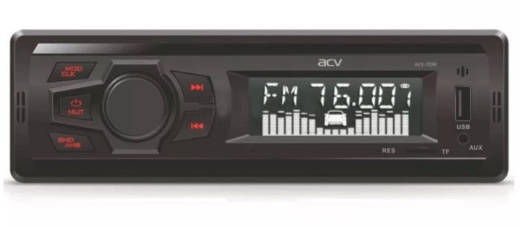 

Автомагнитола ACV AVS-1701R, 1 DIN, 4x15 Вт, USB, AVS-1701R