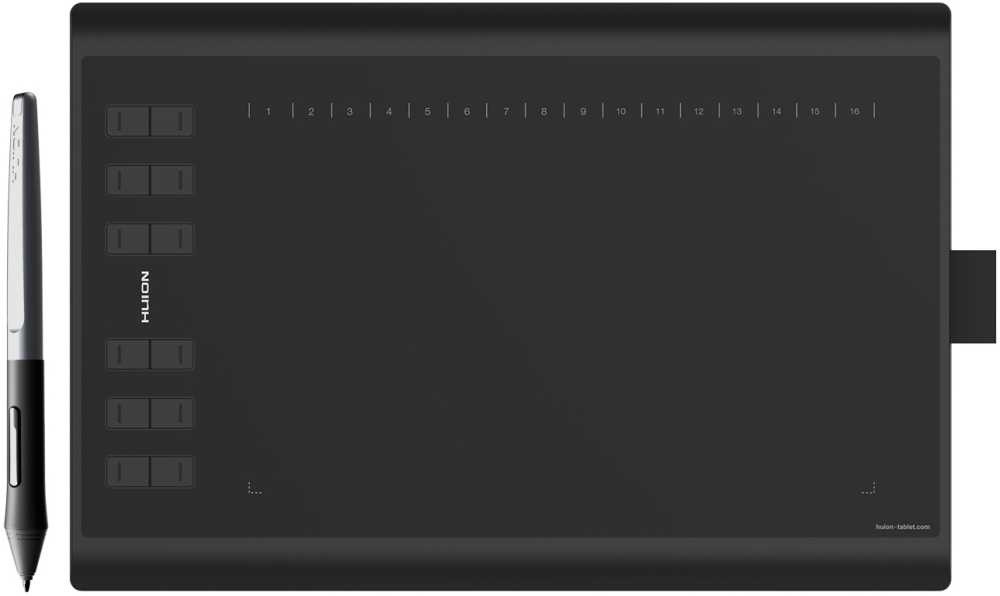 Графический планшет Huion H1060P, черный