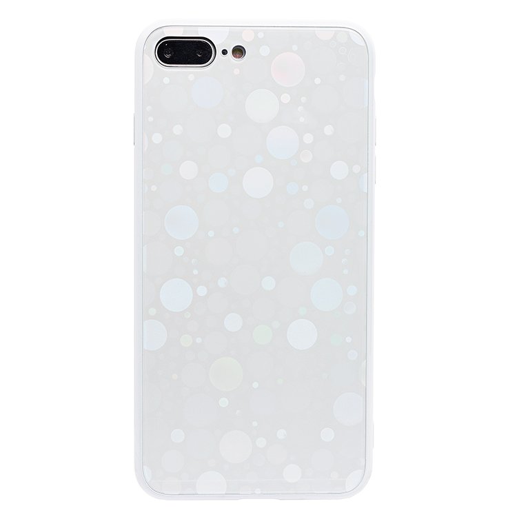 

Чехол-накладка No name STC002 001 для смартфона Apple iPhone 7 Plus/8 Plus, силикон/стекло, серебристый (91664)