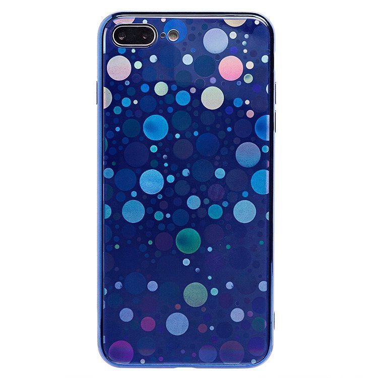 

Чехол-накладка No name STC002 001 для смартфона Apple iPhone 7 Plus/8 Plus, силикон/стекло, синий (91662)