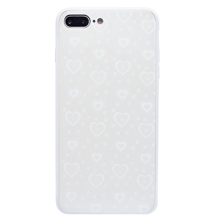 

Чехол-накладка STC002 002 для смартфона Apple iPhone 7 Plus/8 Plus, силикон/стекло, серебристый (91668)