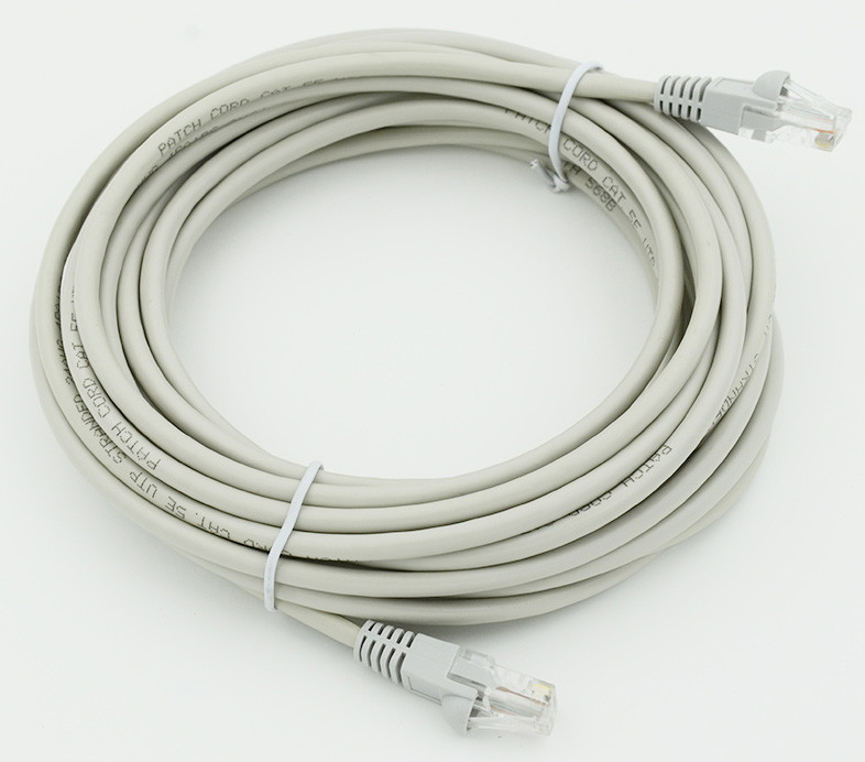 

Патч-корд UTP кат.5e, 7.5м, RJ45-RJ45, серый, Behpex (39608)
