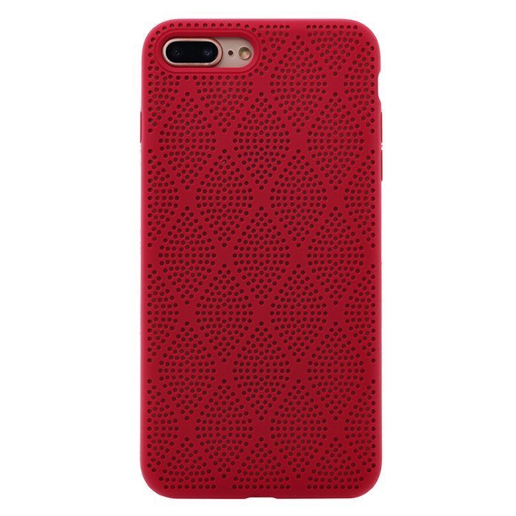 

Чехол-накладка No name SC119 для смартфона Apple iPhone 7 Plus/8 Plus, силикон, темно-красный (91114)