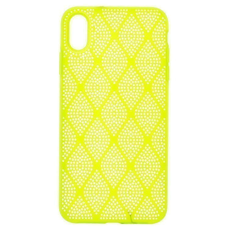

Чехол-накладка No name SC119 для смартфона Apple iPhone XS Max, силикон, лимонный (91144)