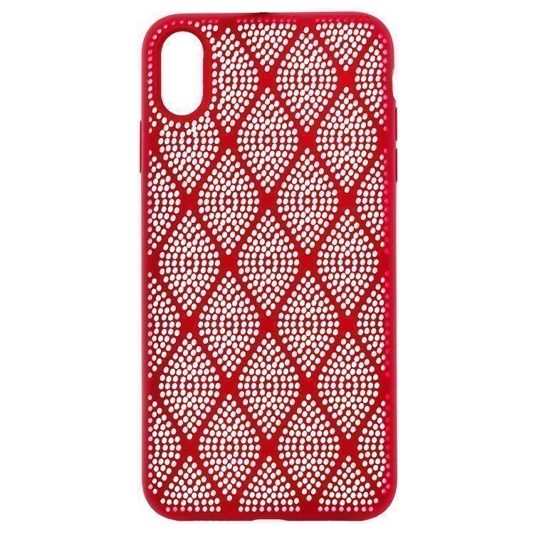 

Чехол-накладка SC119 для смартфона Apple iPhone XS Max, силикон, темно-красный (91142)