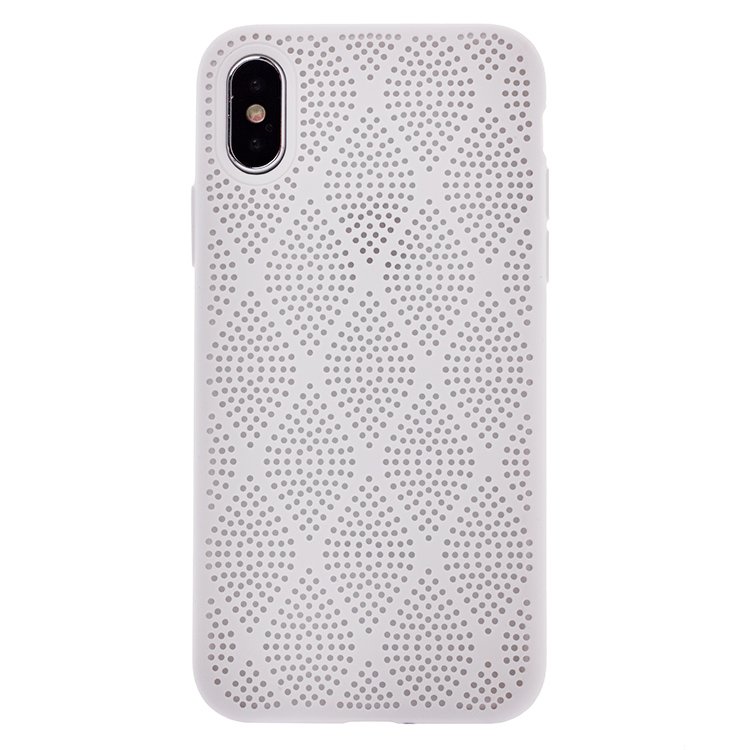 

Чехол-накладка SC119 для смартфона Apple iPhone X/XS, силикон, белый (91132)