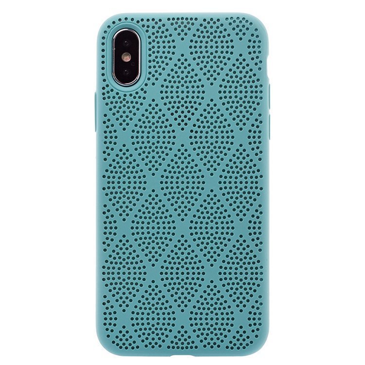 

Чехол-накладка SC119 для смартфона Apple iPhone X/XS, силикон, мятный (91129)