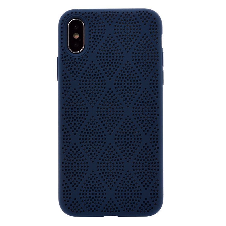 

Чехол-накладка SC119 для смартфона Apple iPhone X/XS, силикон, темно-синий (91127)