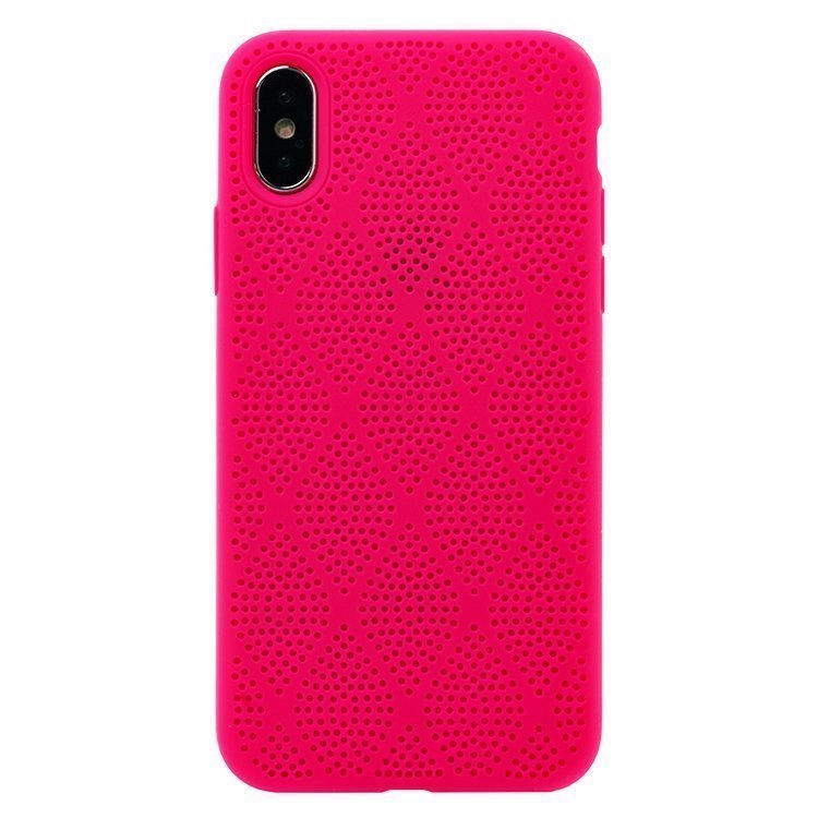 

Чехол-накладка SC119 для смартфона Apple iPhone X/XS, силикон, розовый (91131)