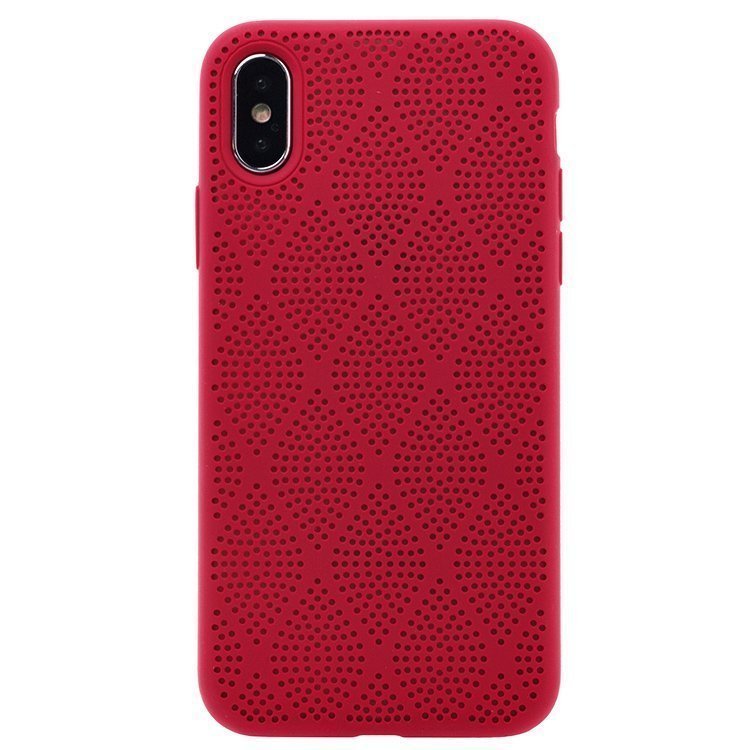 

Чехол-накладка SC119 для смартфона Apple iPhone X/XS, силикон, темно-красный (91128)