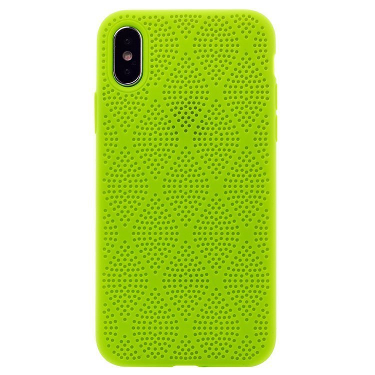 

Чехол-накладка SC119 для смартфона Apple iPhone X/XS, силикон, лимонный (91130)