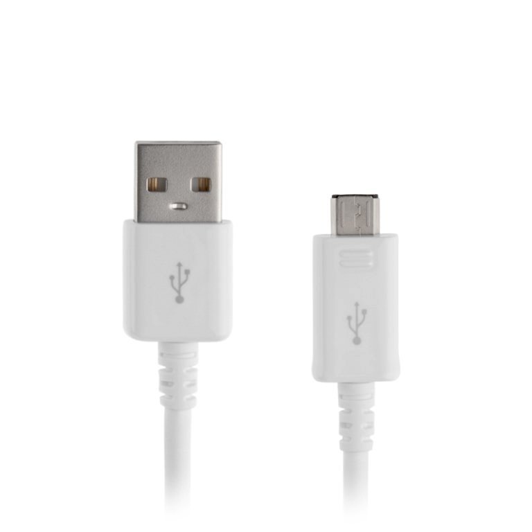 Кабель USB-Micro USB, 1 м, белый