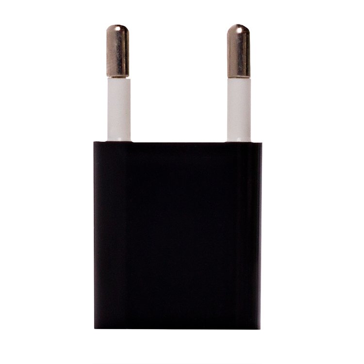 

Сетевое зарядное устройство Medium 3, 1USB, 1A, черный (47070), 3