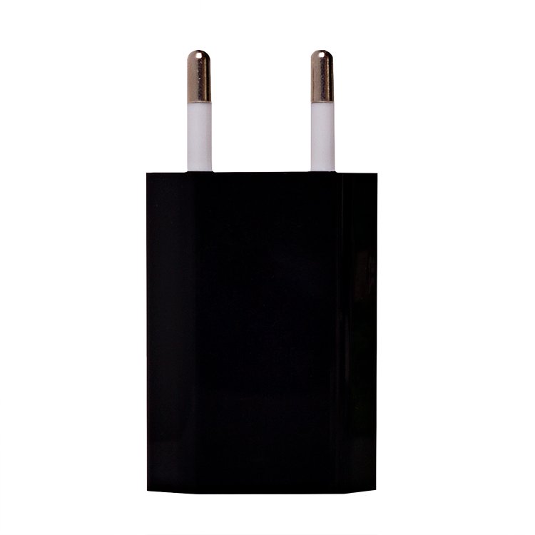 

Сетевое зарядное устройство Medium 4, 1USB, 1A, черный (47088), 4