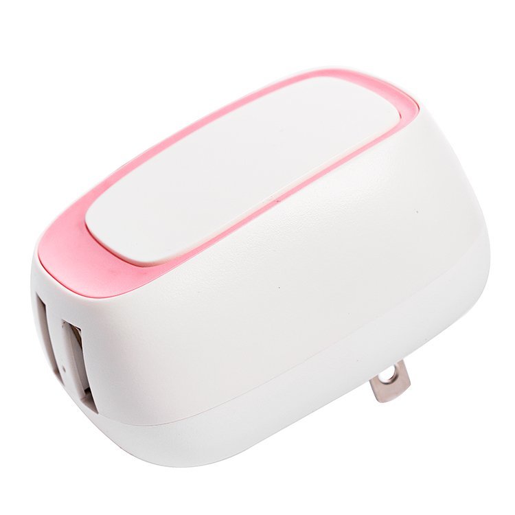 

Сетевое зарядное устройство Remax RP-U23, 2USB, 2.4A, белый/розовый, RP-U23