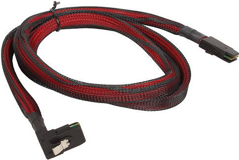 

Кабель SFF8087 угловой-SFF8087, ACD, 1m, черный, форма сечения круглая (6705174-100)