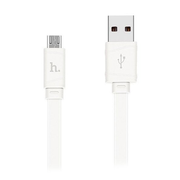 

Кабель USB-microUSB , HOCO, 1m, белый (X5 Bamboo)