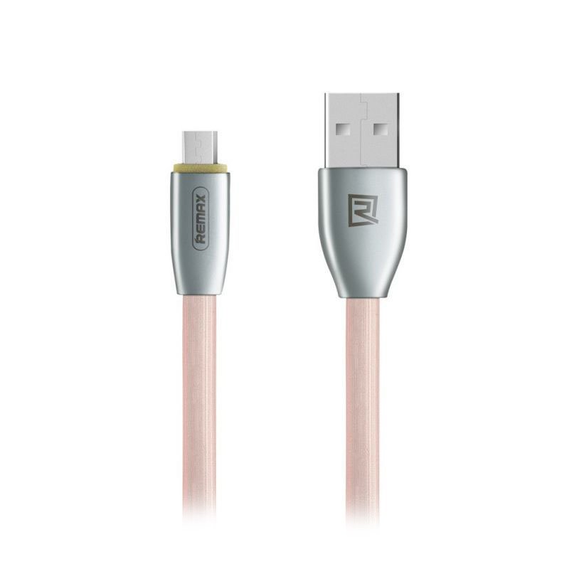 

Кабель USB-microUSB , Remax, 1m, розовый (RC-043m Kinght)