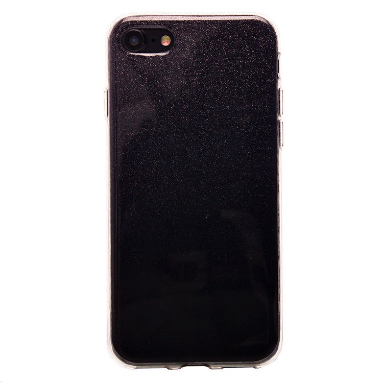 Чехол-накладка Glamour для смартфона Apple iPhone 7/8, силикон, черный (64536)