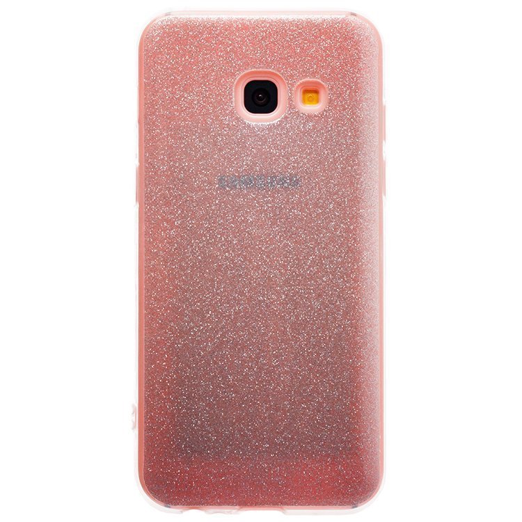 Чехол-накладка Glamour для смартфона Samsung SM-A320 Galaxy A3 2017, силикон, серебристый