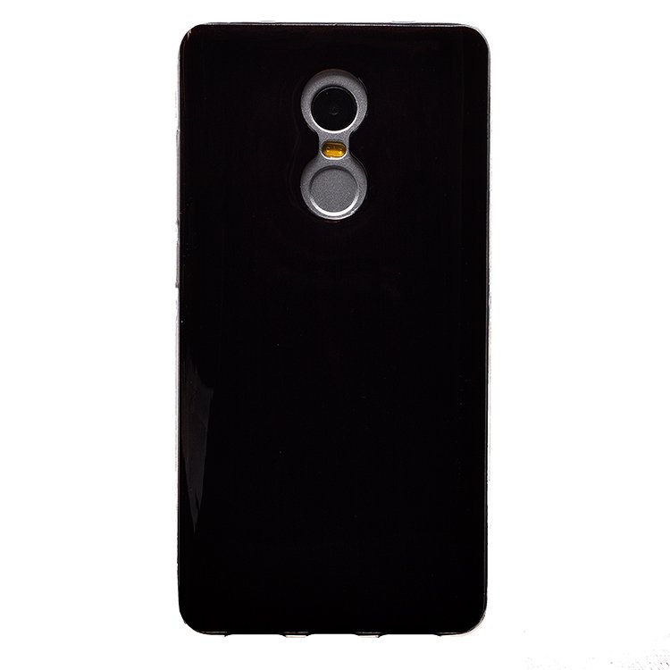 Чехол-накладка Glamour для смартфона Xiaomi Redmi Note 4, силикон, черный (84336)